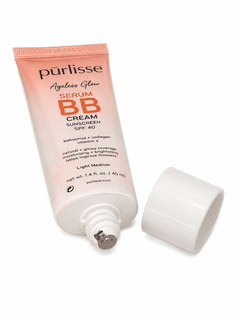 1.4 oz Purlisse Ageless  BB Cream SPF 40 – Light Medium
